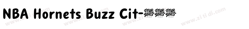 NBA Hornets Buzz Cit字体转换